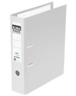Classeur à levier en PVC - Dos 80 mm - Blanc : ELBA Rado Plast Image