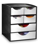 Module de rangement - 4 tiroirs - Noir / Gris : CEP Take a Break Modèle