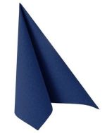 Lot de 50 Serviettes en papier - Bleu foncé - 400 x 400 mm : PAPSTAR ROYAL Collection image