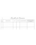 Feuilles de Présence aux assemblées Société ELVE 11744