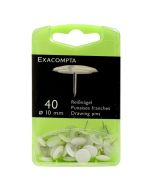 Boite de 40 punaises - Blanc Exacompta 14020E 