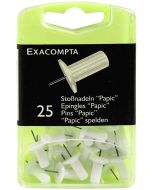 14900E Boite de 25 épingles - Blanc Exacompta photo