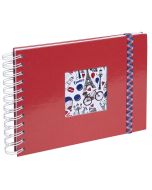 Album photos à spirales - 230 x 160 mm - Rouge : EXACOMPTA French'Class image