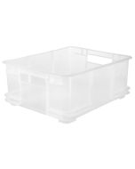 Bac de rangement Euro-Box XL - 28 litres - Gris transparent : KEEEPER Bruno