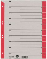Photo Intercalaires en carton - 240 x 300 mm - 230g/m² - Gris/Rouge : LEITZ Lot de 100 - 1652-00-25
