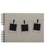 Album photos à spirales - 320 x 220 mm - 150 photos - Beige : EXACOMPTA Instants