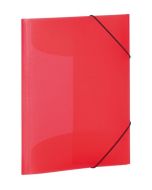 Chemise à élastiques A3 en PP translucide - Rouge HERMA image