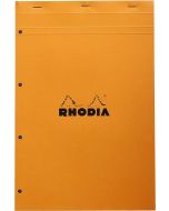 Bloc-Notes quadrillé et perforé - 210 x 318 mm A4+ : RHODIA N°20 Couverture Orange Visuel