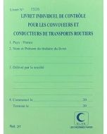 Carnet de Contrôle des conducteurs de transports routiers ELVE 27