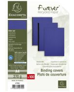 Couverture pour Reliure A4 - Carton - Bleu foncé EXACOMPTA Lot de 100 Visuel