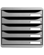 Module de rangement 5 tiroirs - Big Box Plus - Gris 309740 EXACOMPTA