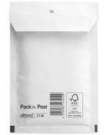 Pochettes d'expédition molletonnées - Blanc - 120 x 175 mm : MAIL MEDIA Lot de 200 Visuel