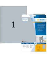 Étiquettes adhésives de signalisation Gris - 210 x 297 mm HERMA 4224