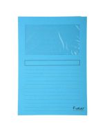 EXACOMPTA 50252E : chemises à fenêtre - Bleu clair Forever