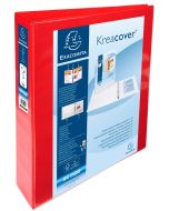 EXACOMPTA : 10 classeurs personnalisables avec 3 pochettes - Rouge 51843RE