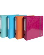 Classeur à levier - 2 anneaux de 80 mm - Assortiment : EXACOMPTA Maïa image