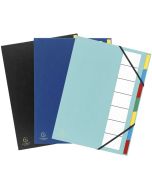 55320E EXACOMPTA : Trieur avec élastiques Assortiment