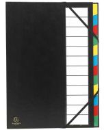 55340E EXACOMPTA : Trieur avec élastiques Assortiment Couverture