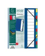 55342E EXACOMPTA : Trieur avec élastiques Bleu