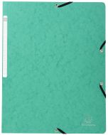 Chemise à élastiques sans rabat Carte lustrée - Vert : EXACOMPTA Photo