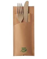 Pochette à couverts - Naturel PAP STAR Lot de 520