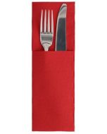 Pochette Serviette à couverts - Bordeaux PAP STAR Royal Lot de 50