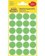 AVERY Lot de 96 pastilles adhésives 18 mm - Vert fluo