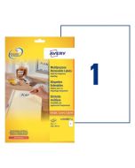 AVERY Étiquettes amovibles 210 x 297 mm L4735REV-25