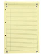 Bloc-Notes ligné avec marge et perforé A4 jaune OXFORD