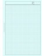 BLOC DE REVISION COMPTABLE :  Feuille Quadrillée A4 Bleu ELVE 2612