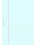 BLOC DE REVISION COMPTABLE : Feuille Lignée A4 Bleu ELVE 2622