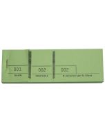 Passe-partout Vert Carnet de tickets Coupon Modèle