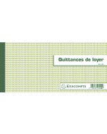 Carnet à souche  Quittance de loyer 40E EXACOMPTA 
