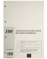Recharge pour registre juridique de 100 feuillets 46280E