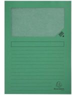 Lot de 100 Chemises à fenêtre - Vert Vif: EXACOMPTA Forever