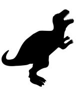 Tableau noir décoratif - Ardoise 470 x 300 mm Dinosaure SECURIT Silhouette Image