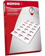 Étiquettes adhésives blanches 70 x 37 mm KORES L7037