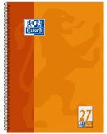 Photo Cahier à spirale format A4+ 160 pages lignées - Orange OXFORD