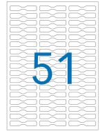 AGIPA Etiquettes adhésives blanches multi-usages 52.5 x 29.7 mm - 100984