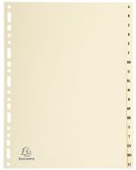 Photo Jeu de 18 Intercalaires alphabétiques en carte - 225 x 297 mm - A4 EXACOMPTA Image