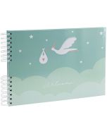 Photo Album photos à spirales - 320 x 220 mm - 100 photos - Bleu EXACOMPTA Cigogne Image