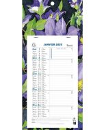 Calendrier mensuel 2025 mural - 16 x 33 cm EXACOMPTA Fleurs