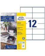 Photo Étiquettes adhésives - 105 x 48 mm - Blanc AVERY Office and Home