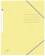 Photo Chemise à élastiques A4 - 3 rabats - Jaune Pastel OXFORD Top File+