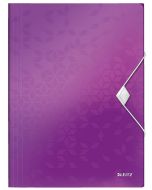 Image Chemise à élastique A4 - 150 feuilles - Violet LEITZ WOW 