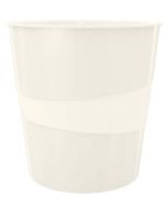 Photo Corbeille à papier 15 litres - Blanc LEITZ WOW 5278-10-01 poubelle