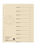 Photo Intercalaires en carton - 240 x 300 mm - Chamois : HERLITZ Lot de 10 réf. 5971502