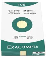 Photo Fiches Bristol lignées - 125 x 200 mm - Jaune EXACOMPTA Image