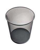 Photo Corbeille à papier 15 litres en métal - Noir : HELIT Mesh H2518595