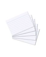Photo Lot de 100 fiches Bristol lignées - 52 x 74 mm - Blanc : HERLITZ 10621464